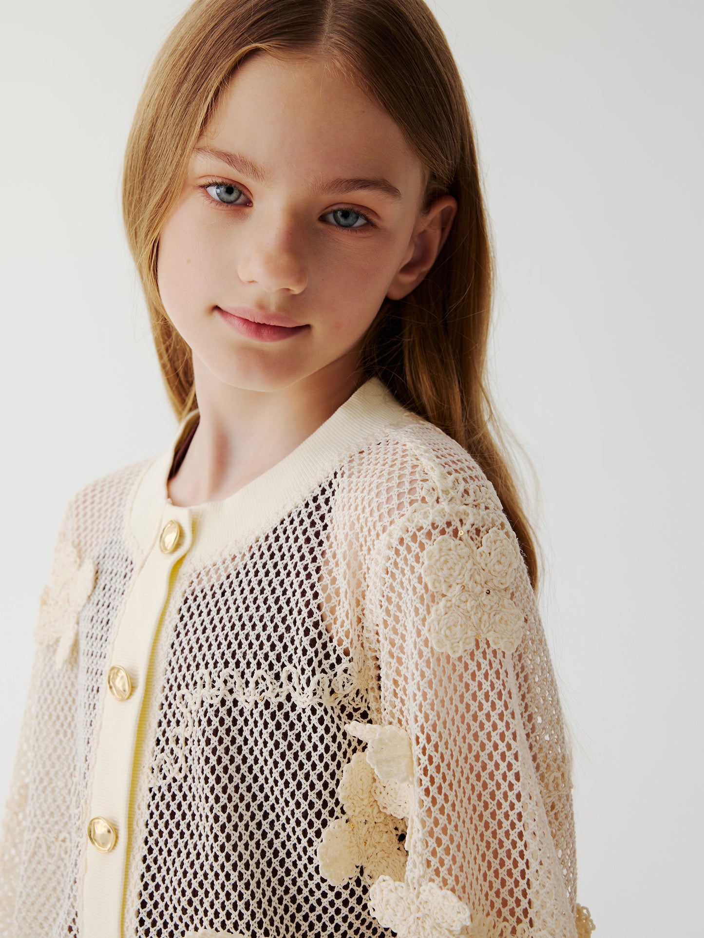 Sienna Bloom Cardigan (Cream)