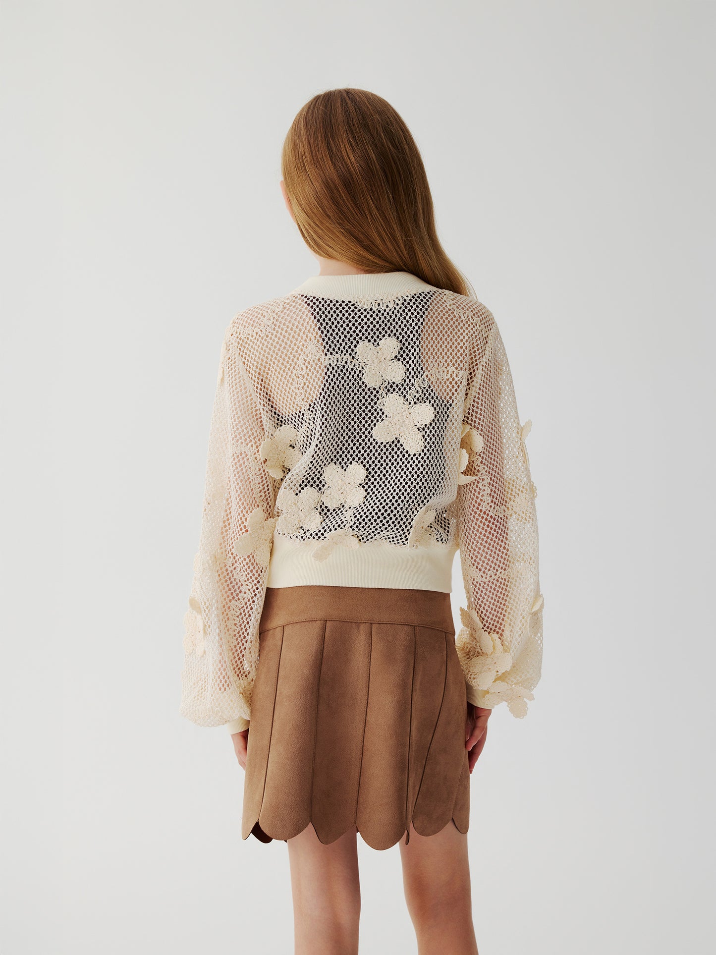Sienna Bloom Cardigan (Cream)