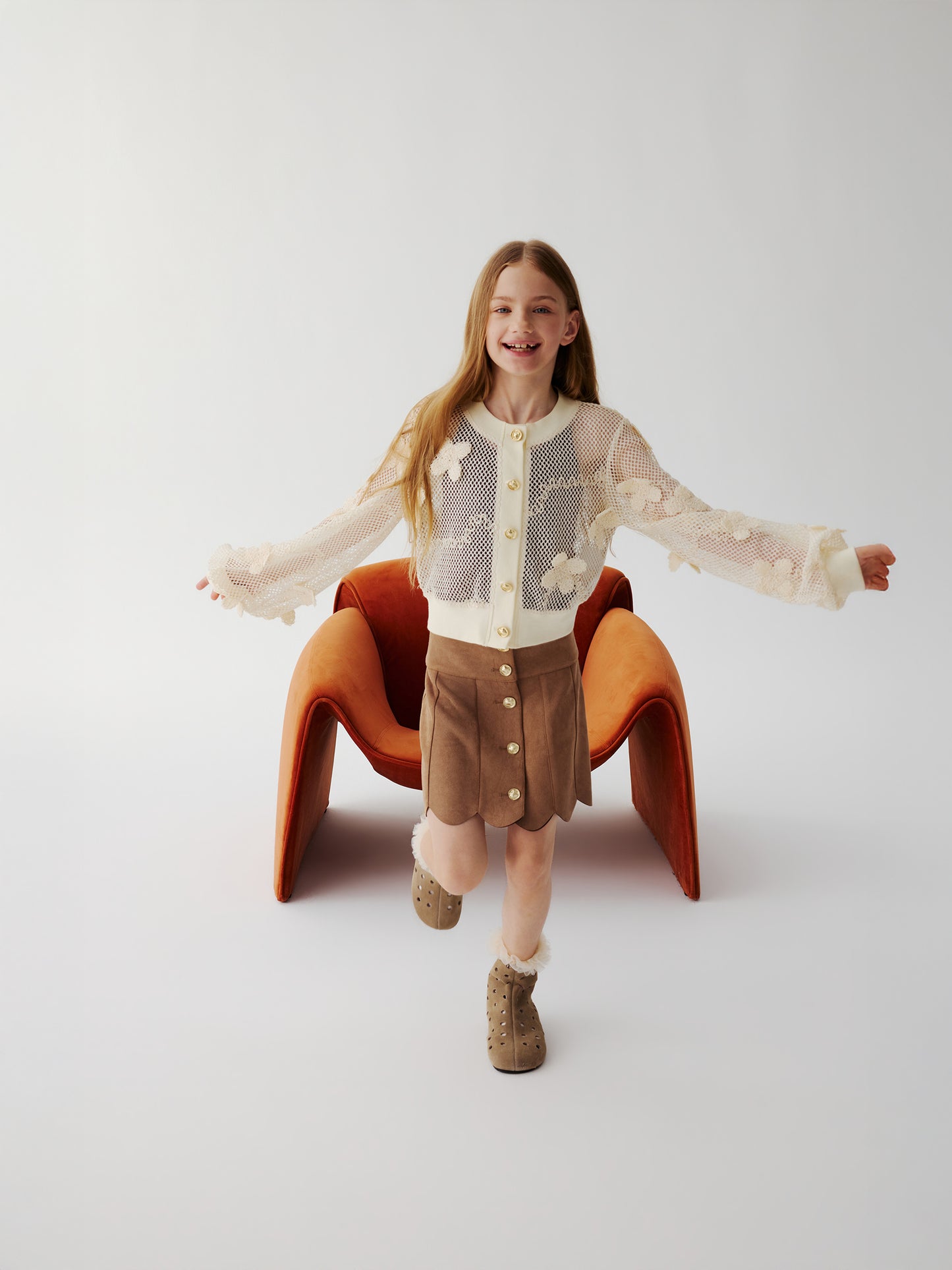 Sienna Bloom Cardigan (Cream)