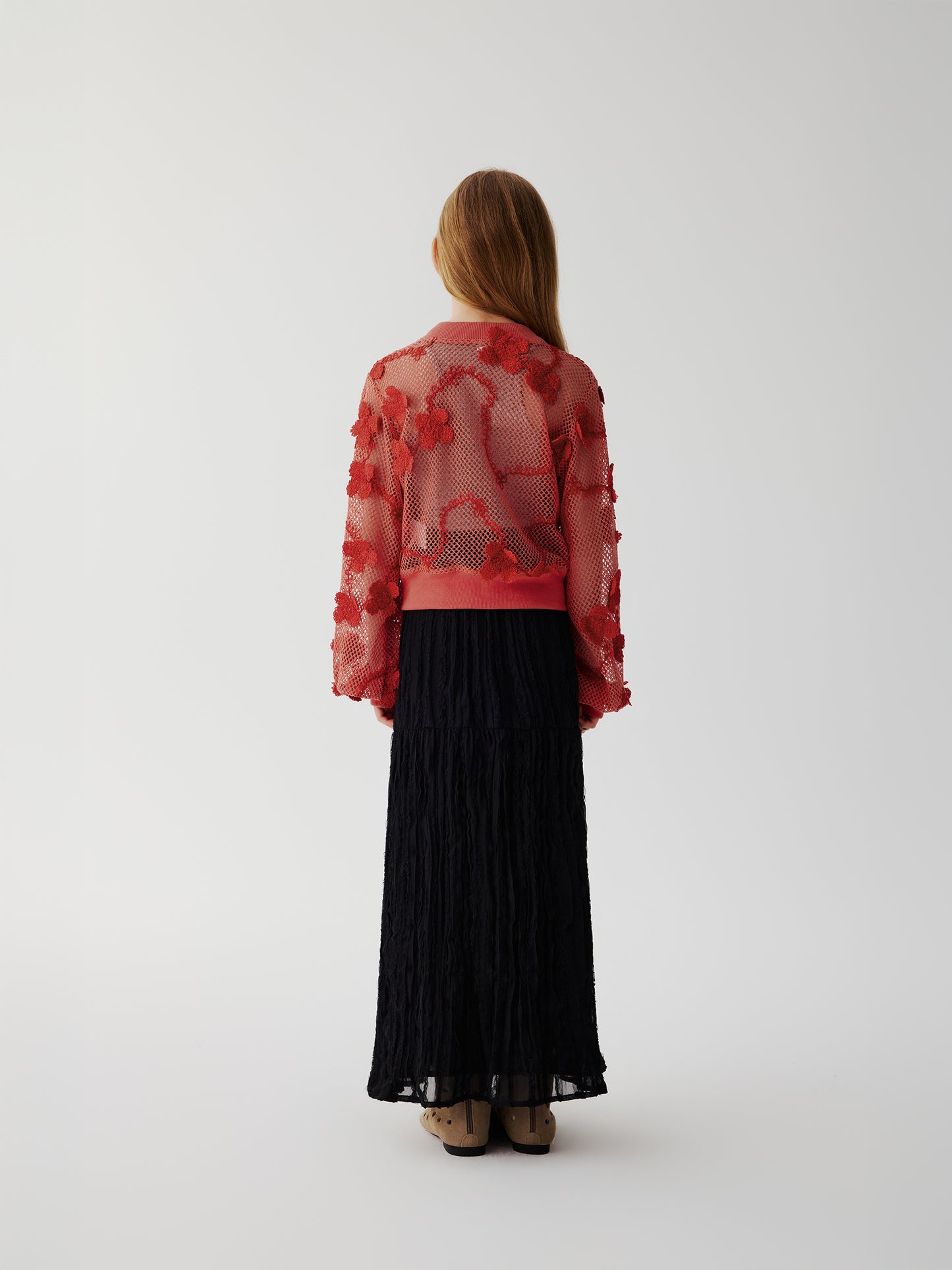 Sienna Bloom Cardigan (Red)