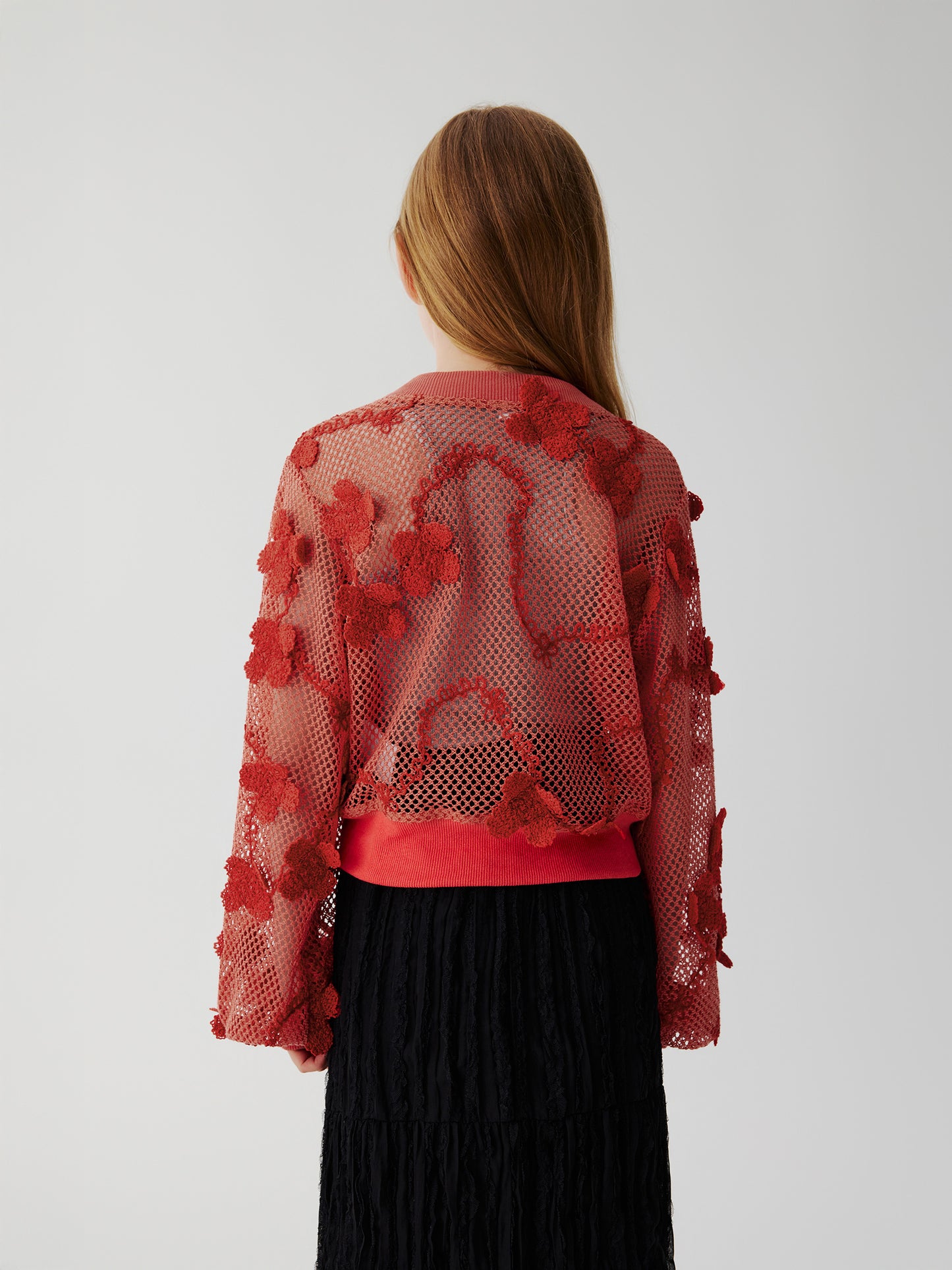 Sienna Bloom Cardigan (Red)