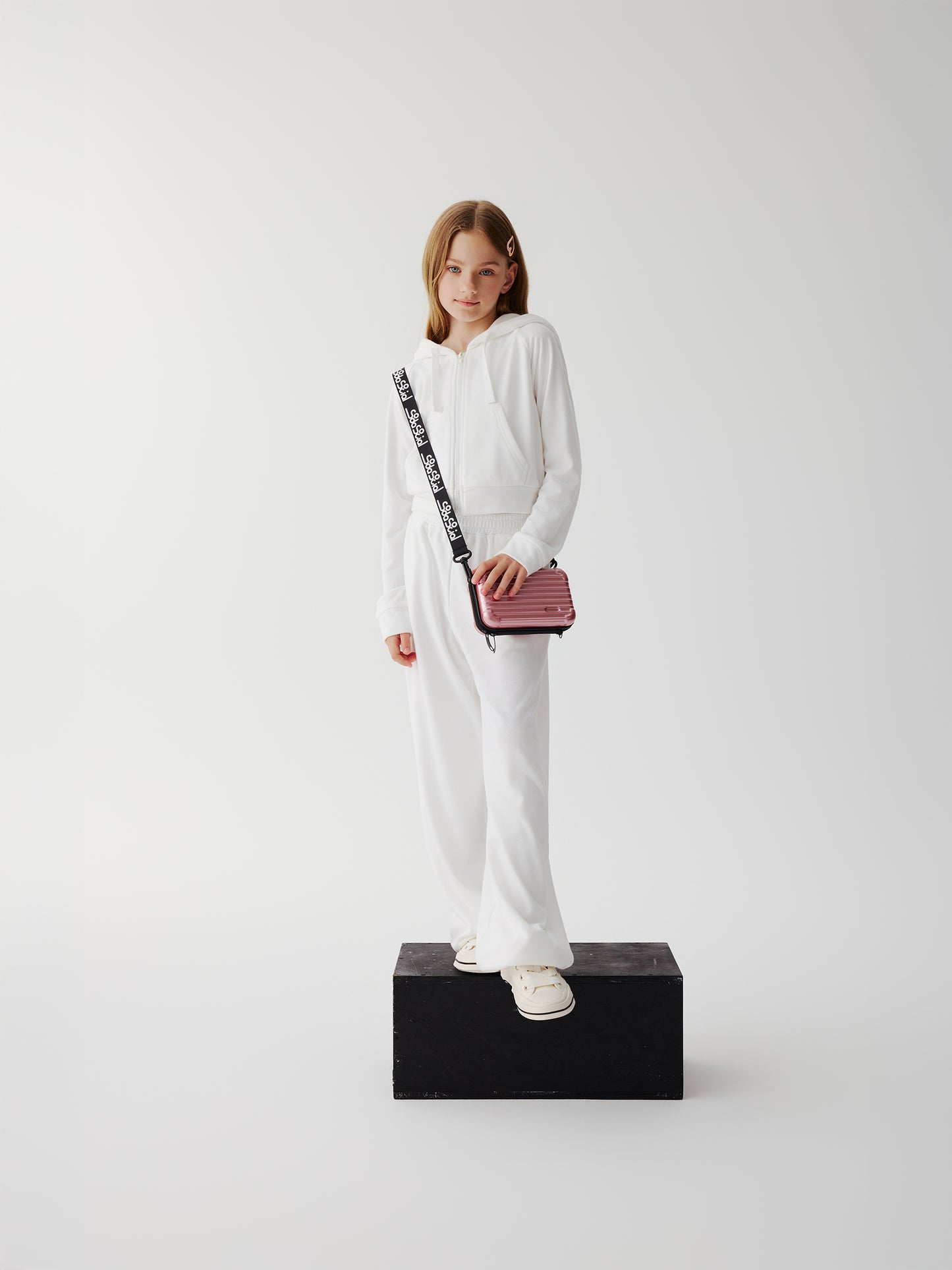 Soda Social towelling TrackSuit Pants (white)