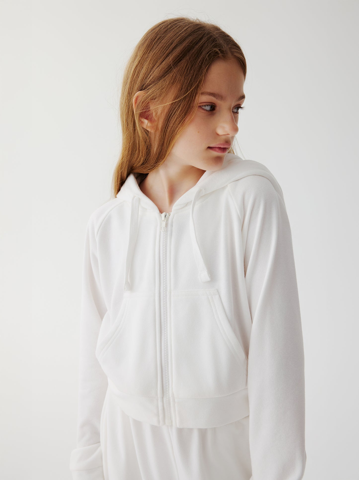 Soda Social Towelling Hoodie (white)
