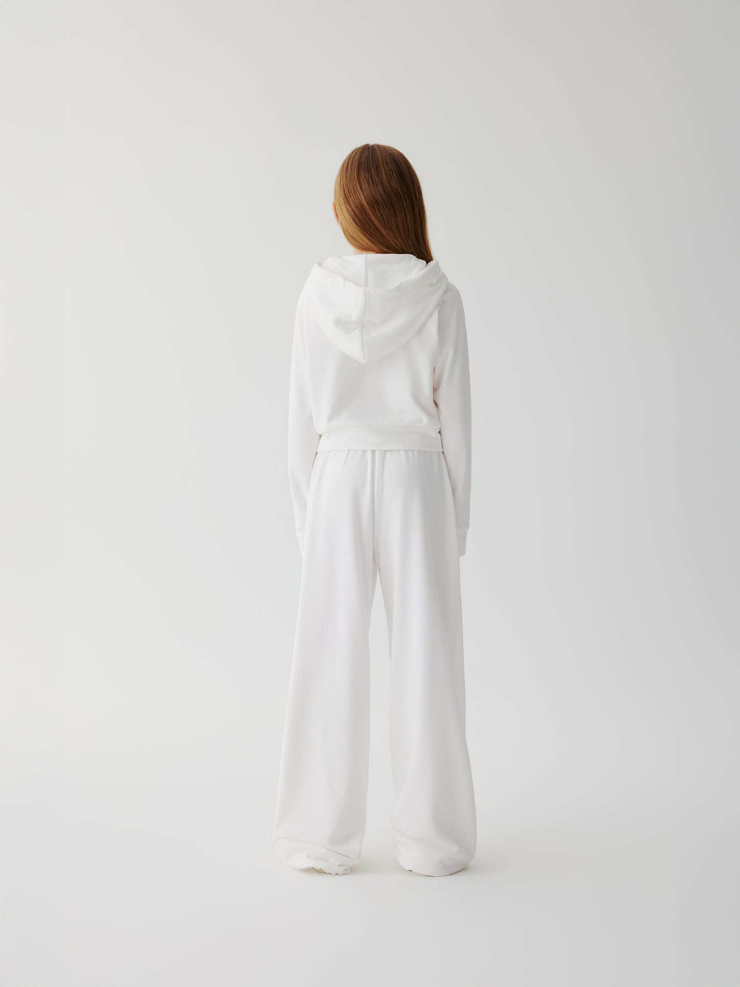 Soda Social towelling TrackSuit Pants (white)