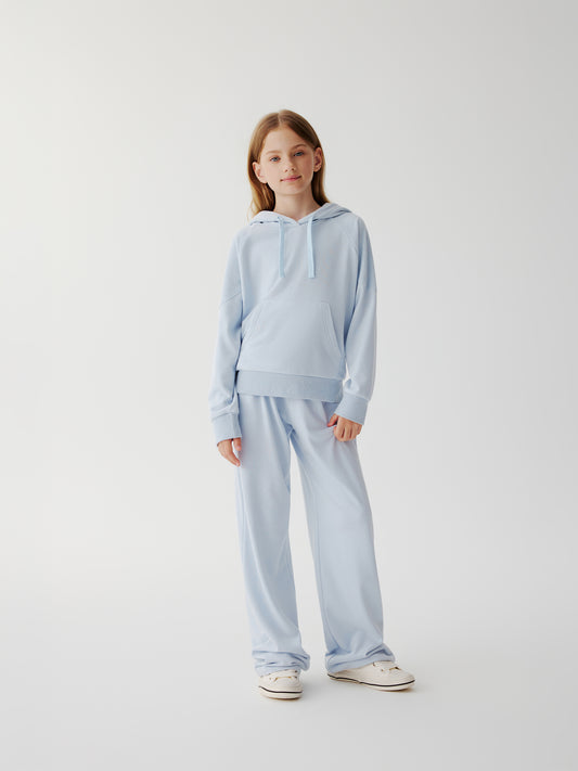 Soda Social towelling TrackSuit Pants (blue)