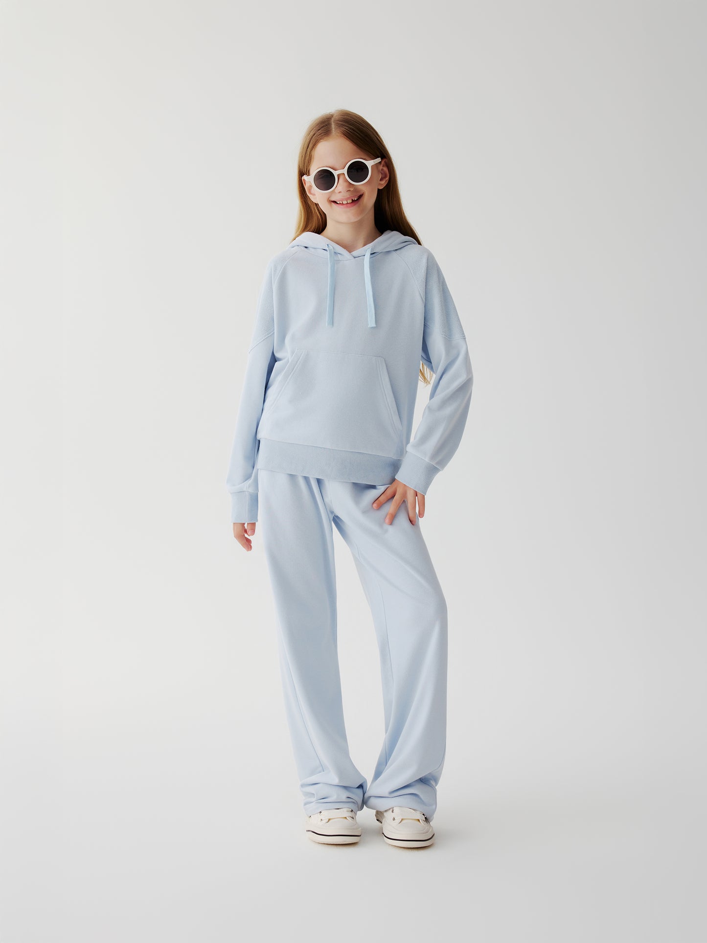 Soda Social towelling TrackSuit Pants (blue)