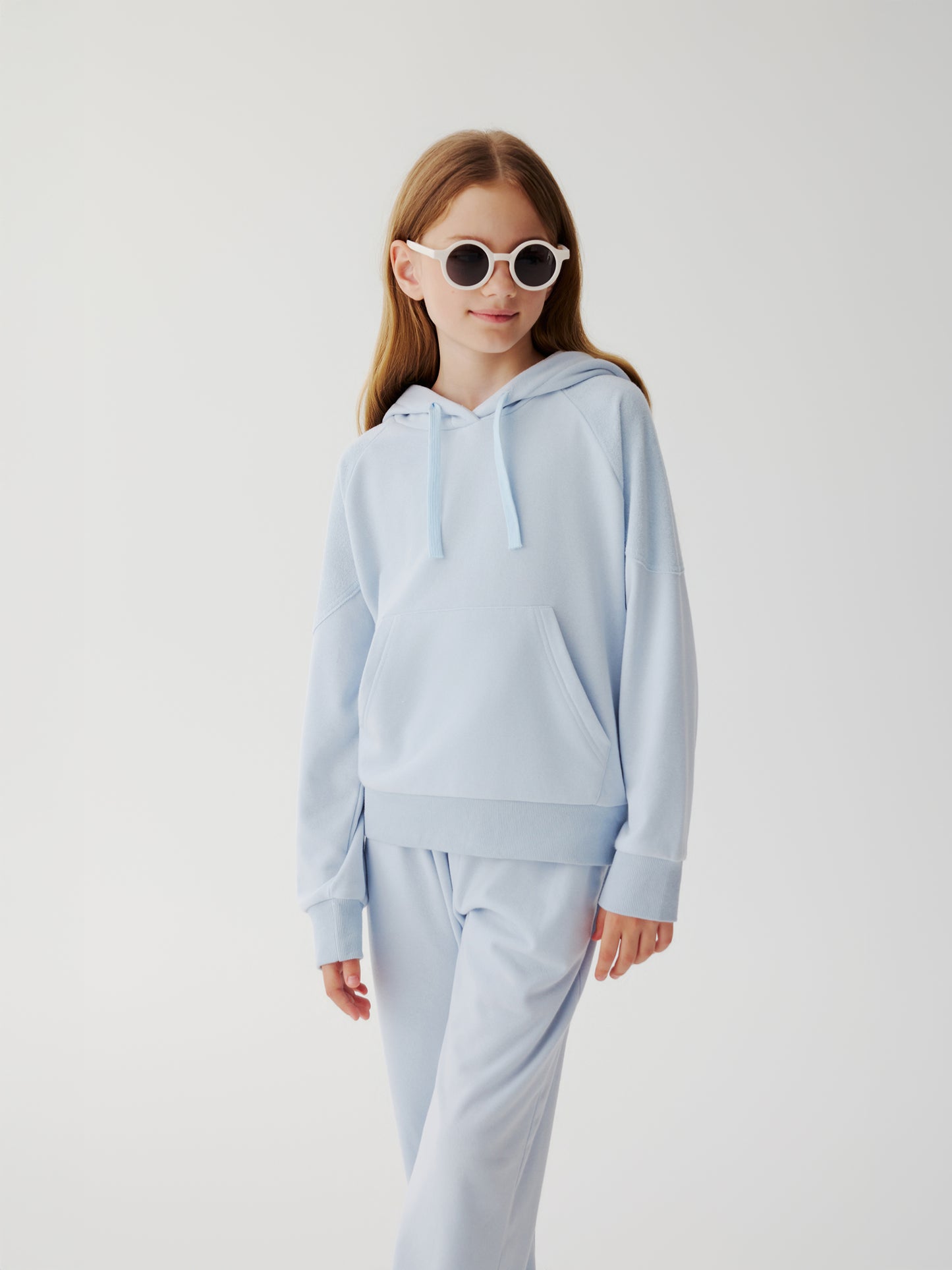 Soda Social Towelling Hoodie (blue)