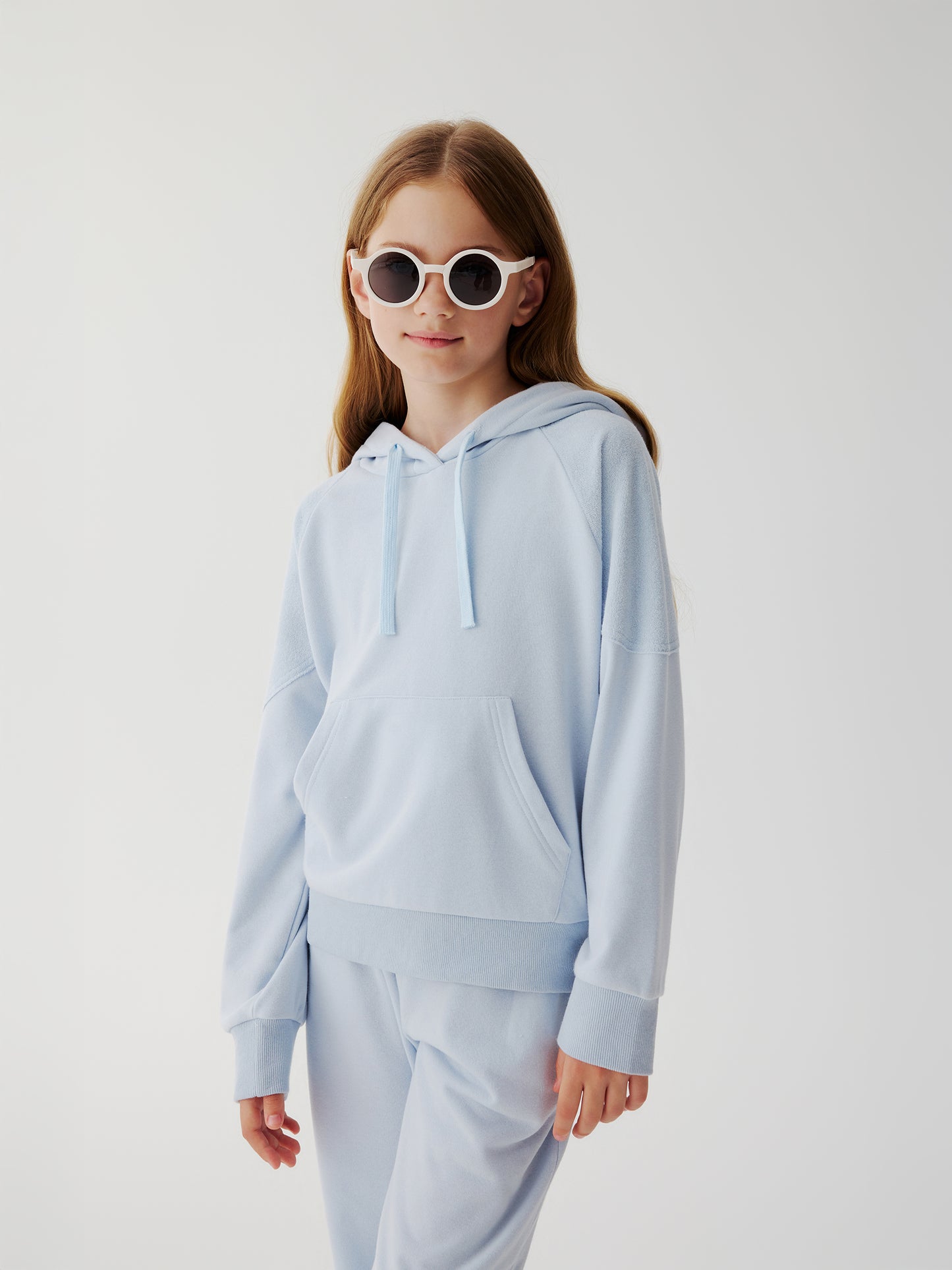 Soda Social Towelling Hoodie (blue)