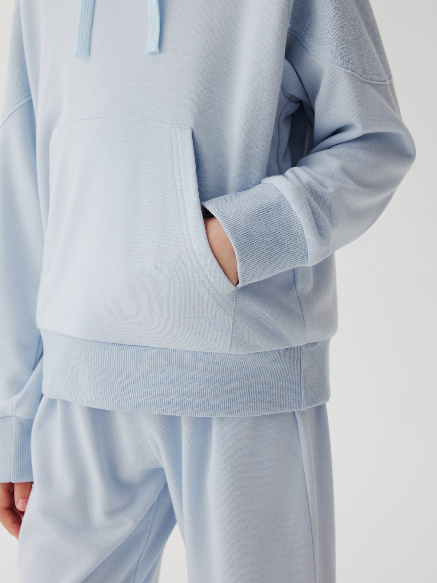 Soda Social Towelling Hoodie (blue)
