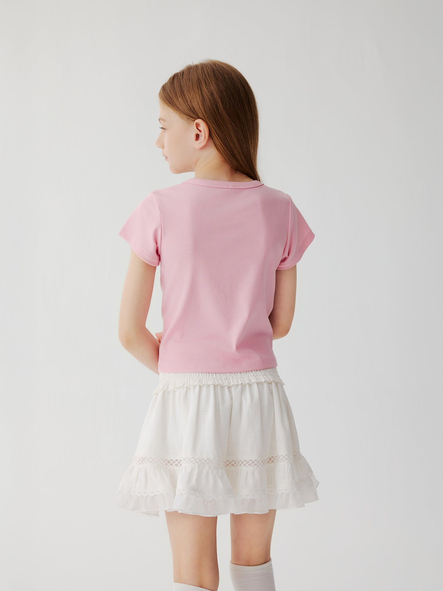 Bayside Rib Button Top