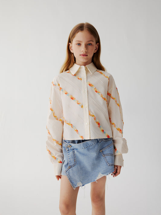 Wrap Denim Skort