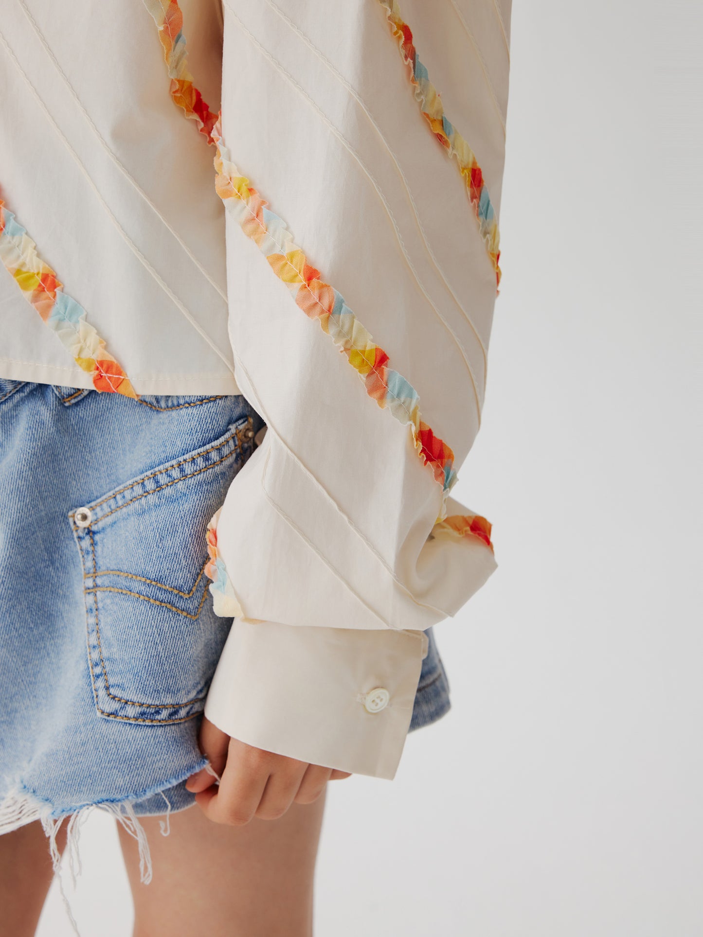 Wrap Denim Skort
