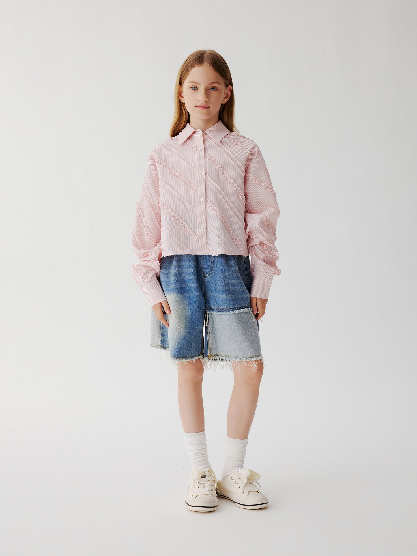 Blush Fringe Shirt