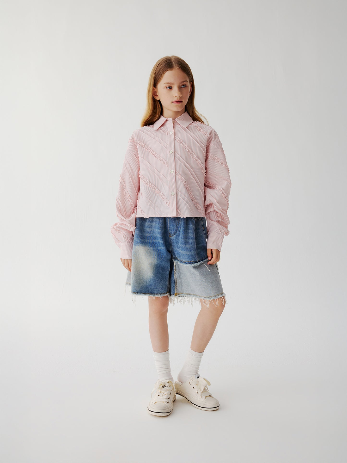 Blush Fringe Shirt
