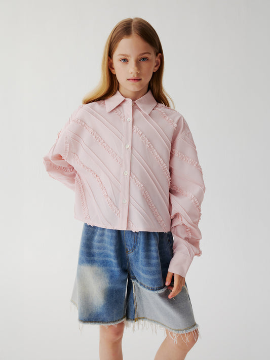Patchwork Denim shorts