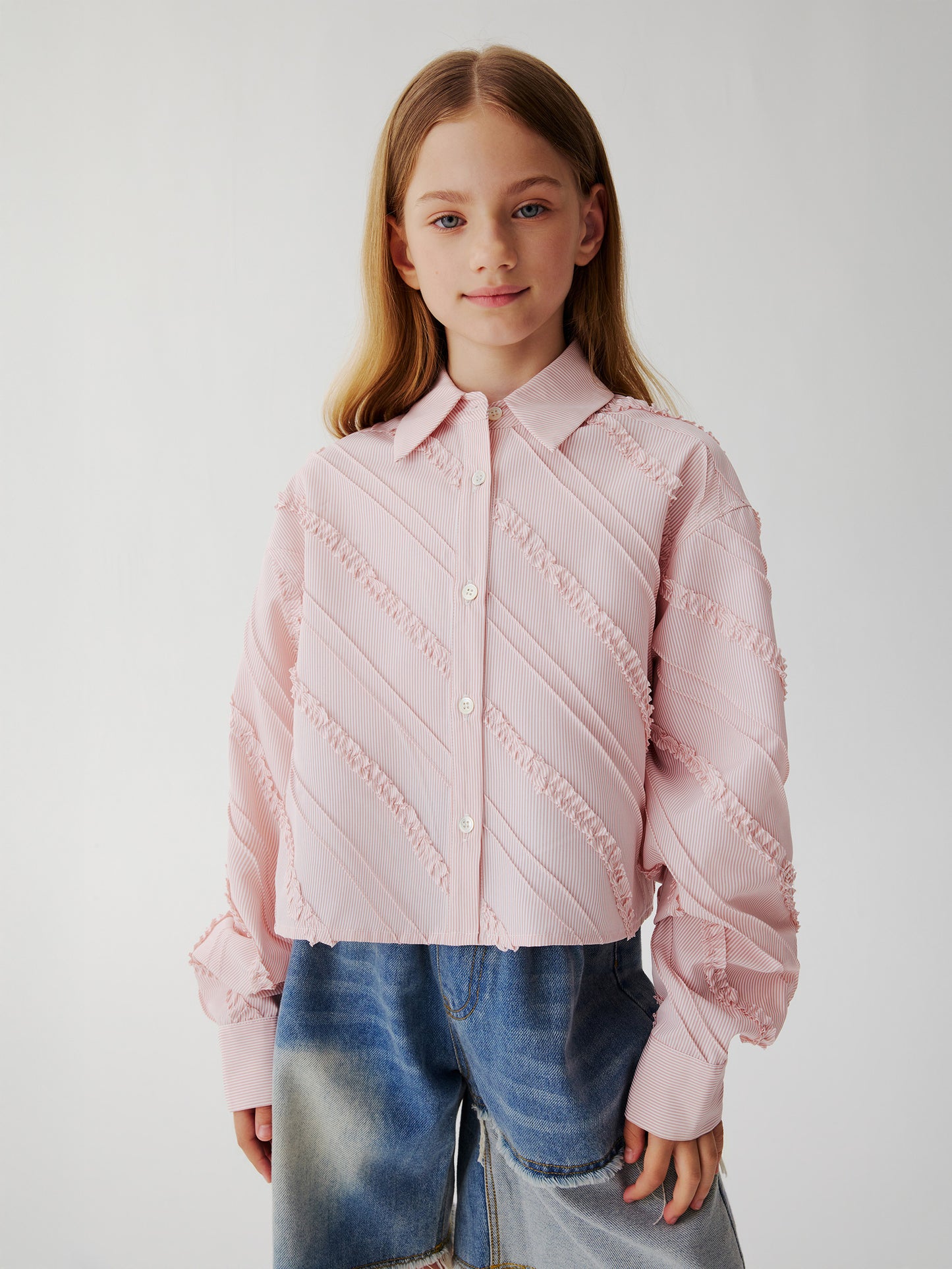 Blush Fringe Shirt