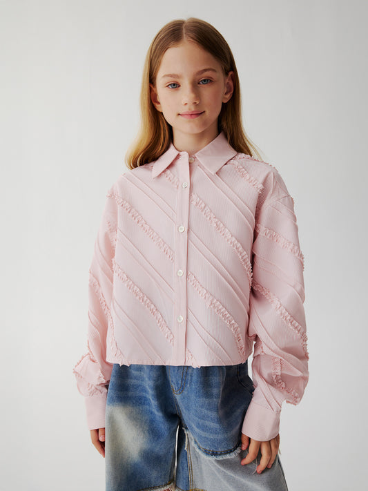 Blush Fringe Shirt