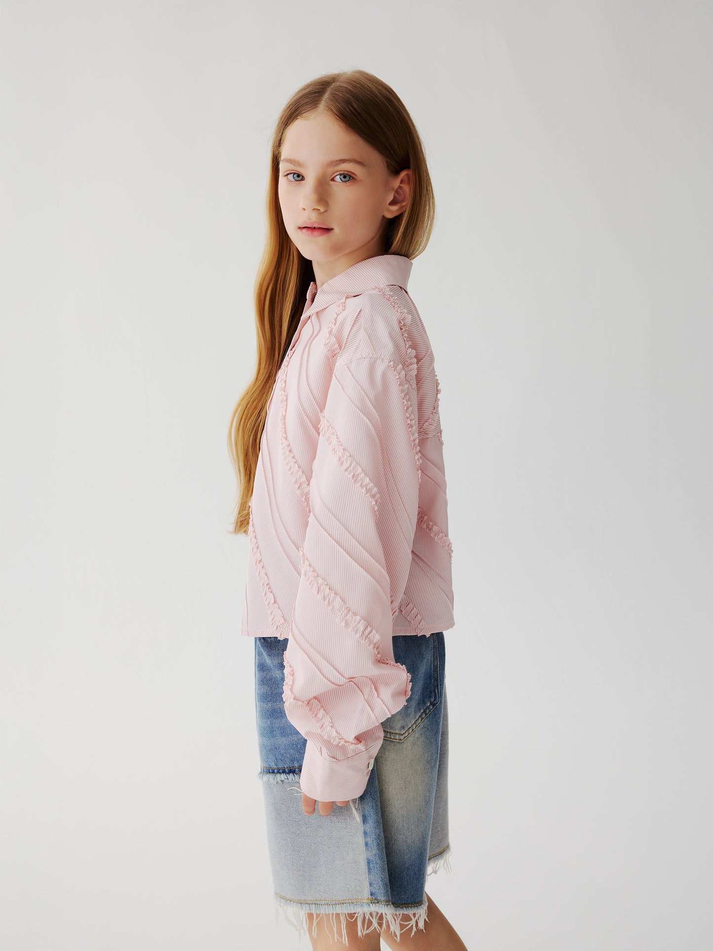 Blush Fringe Shirt