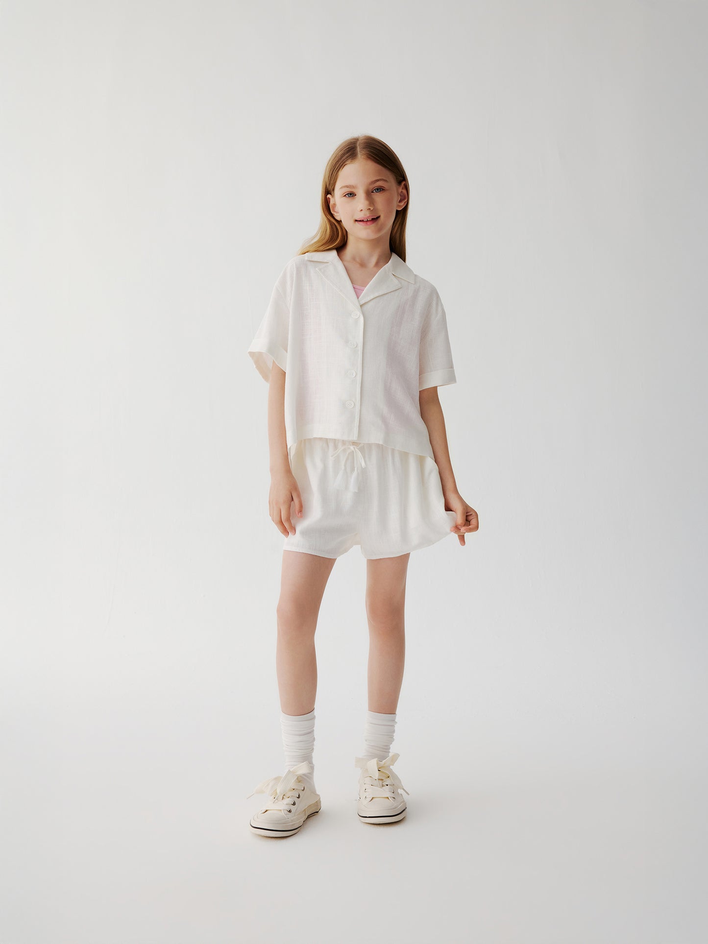 Marina Linen Short (White)