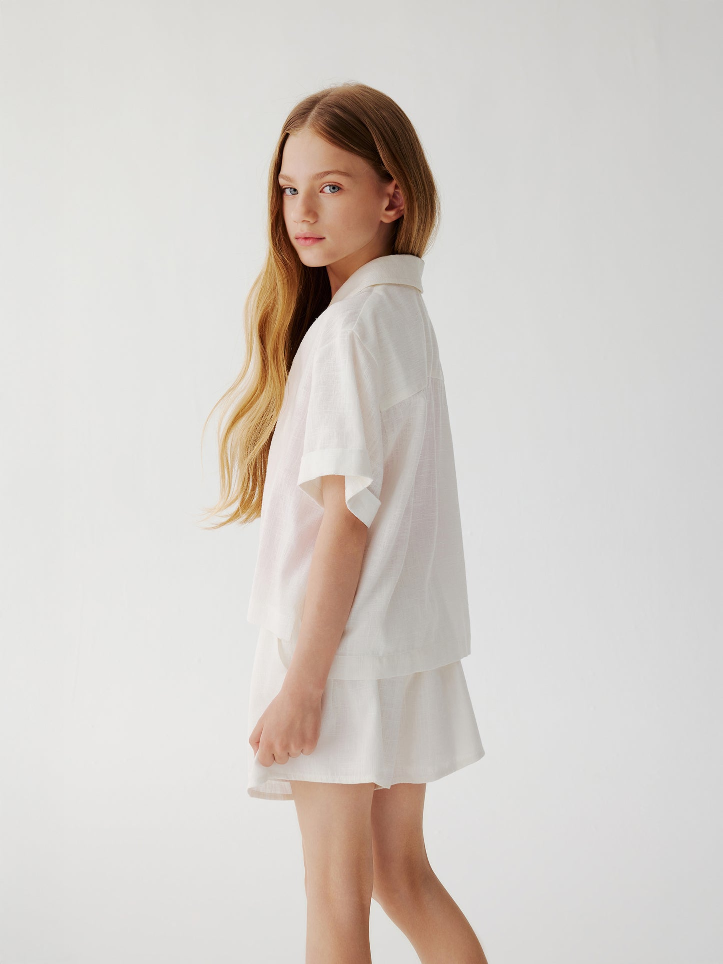 Marina Linen Short (White)