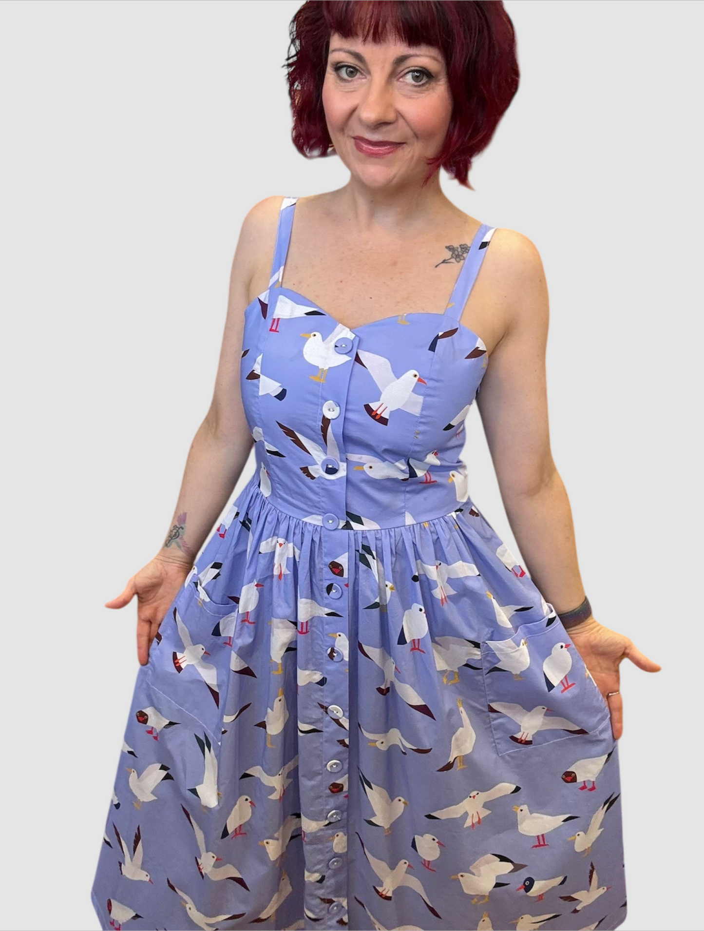 Penelope Dress - Seagulls