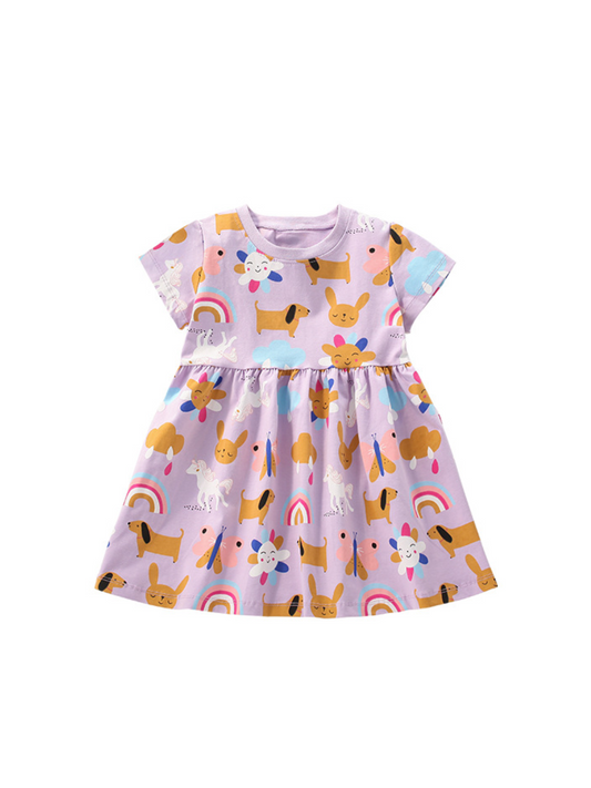 Happy Dog Unicorn Rabbit Dress