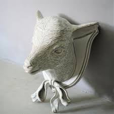 Ceramic Baby Goat Trophy