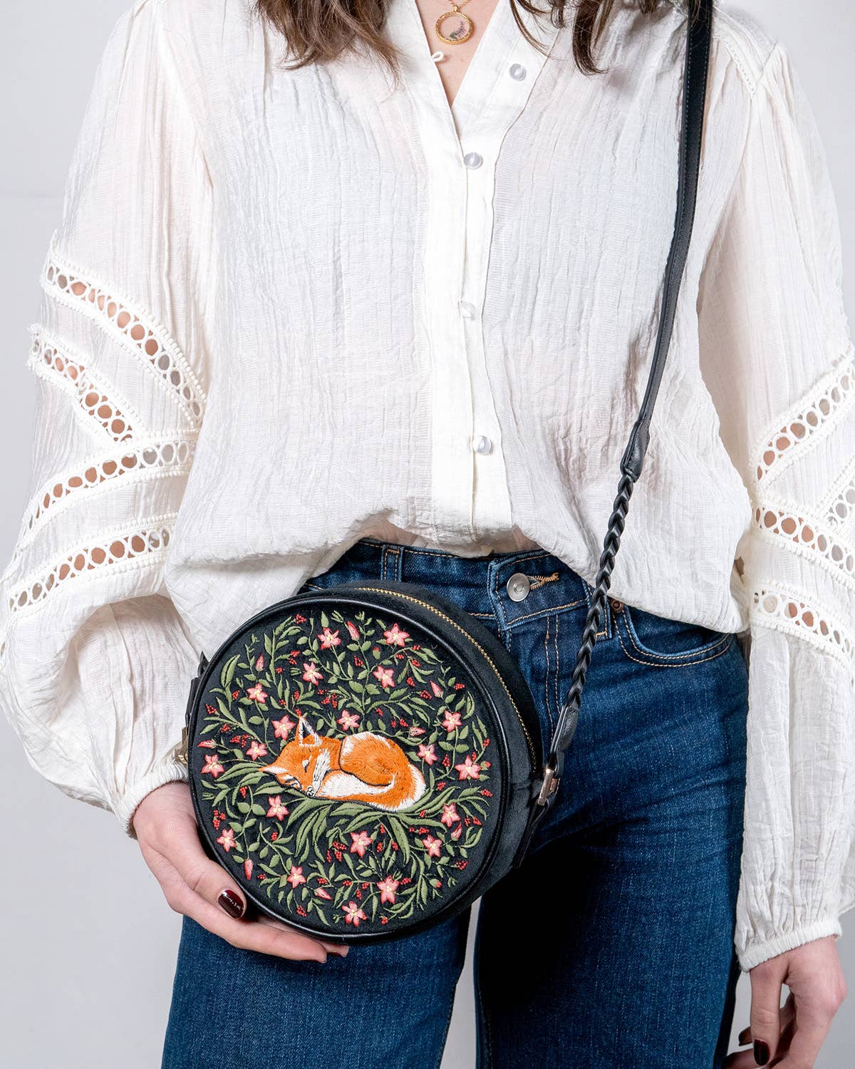 FABLE Sleepy Fox Circle Purse