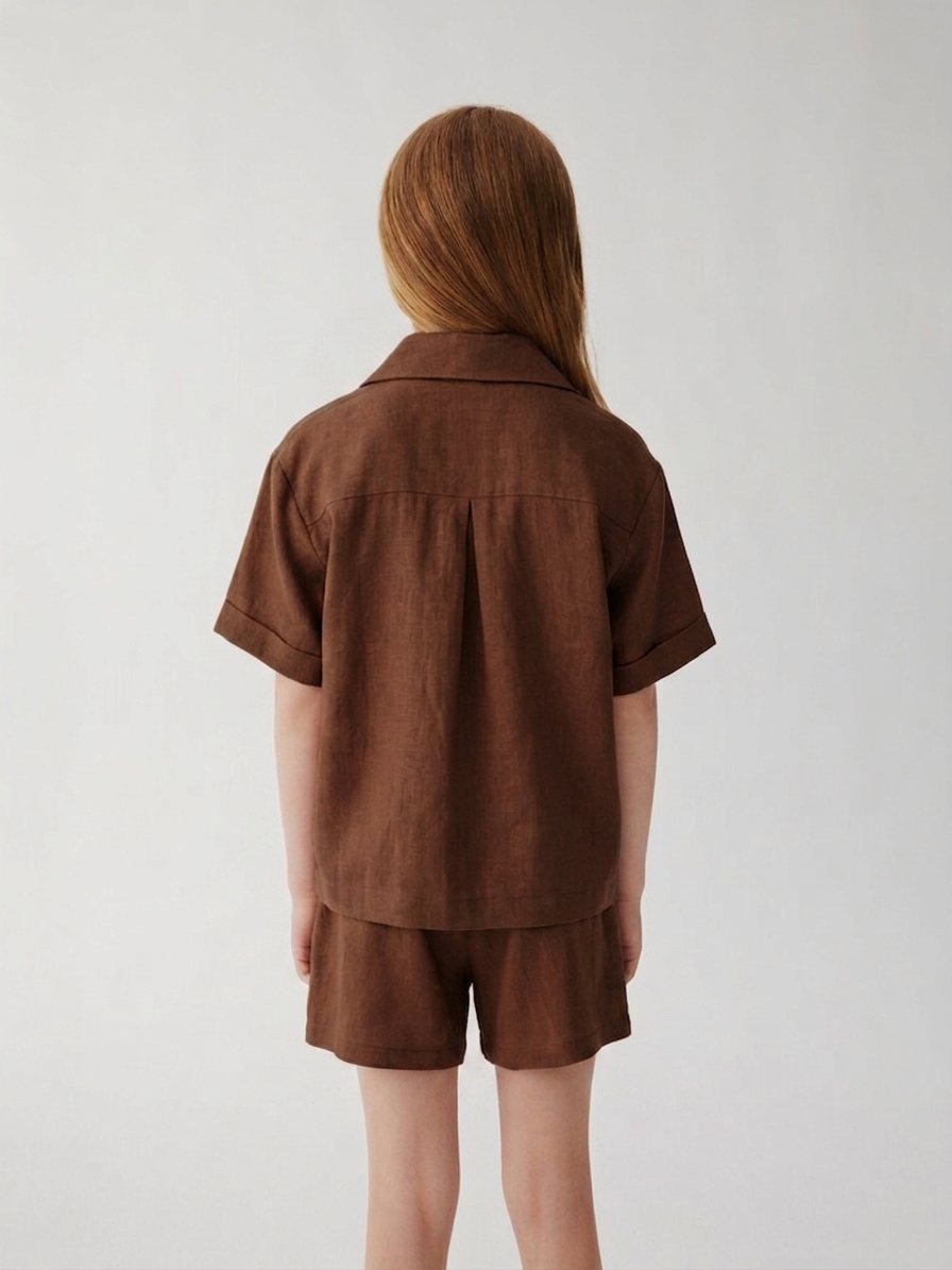Marina Linen Short (Brown)