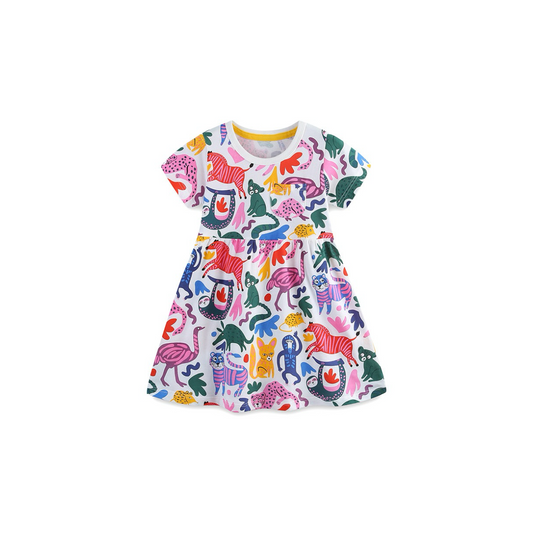 Wild Jungle Friends Dress
