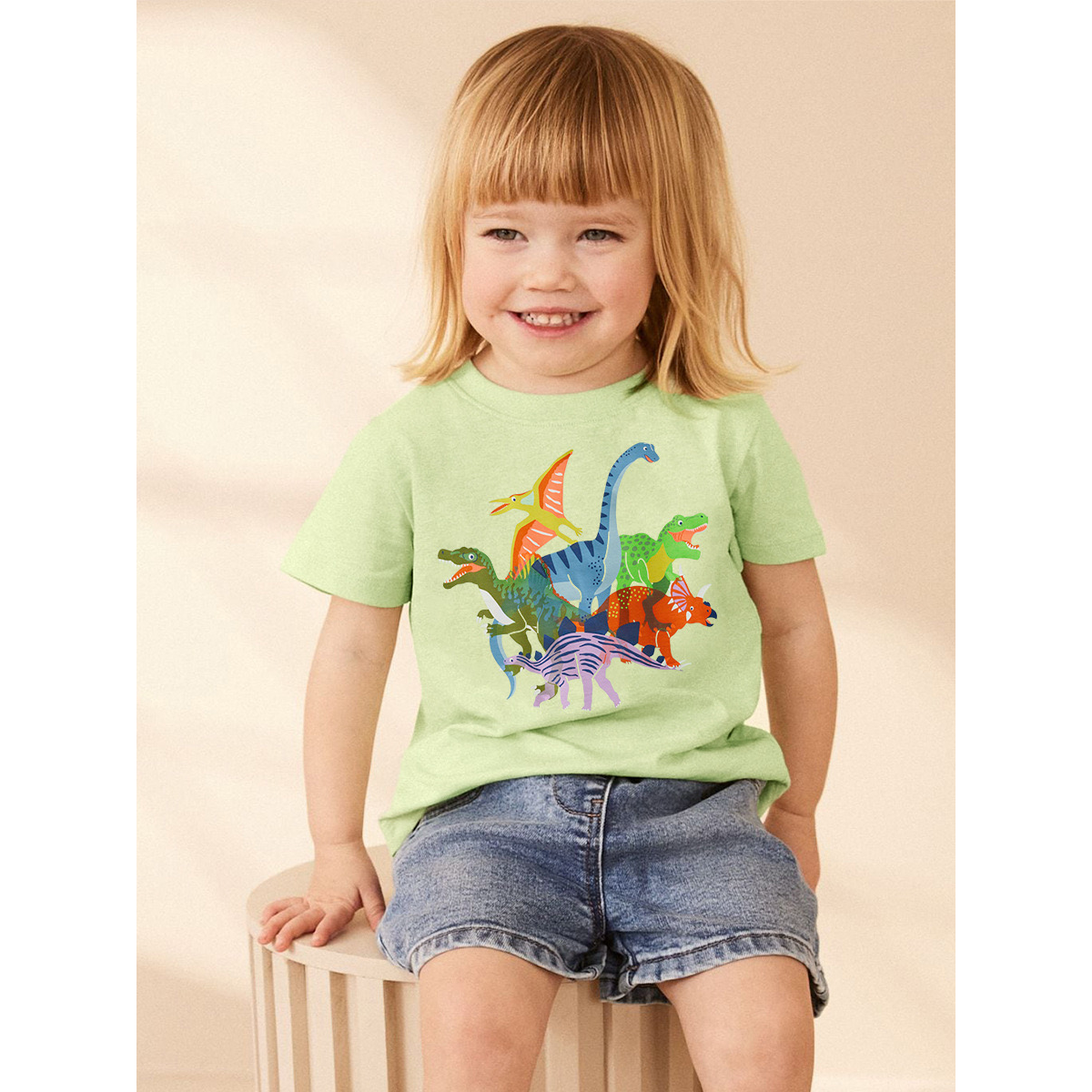 Colourful Dino Tee