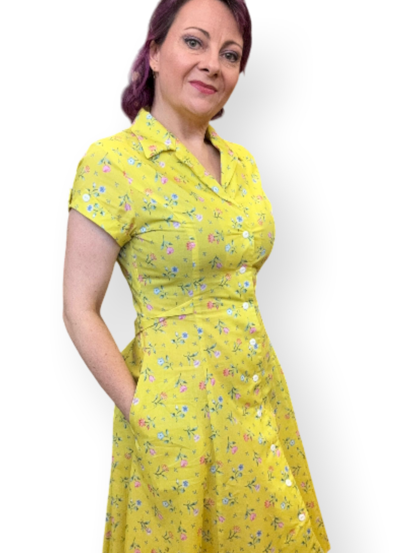 Sweet Temptation Dress - golden flower