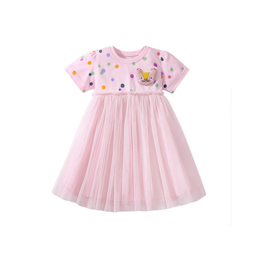 Feline polkadot tutu Dress