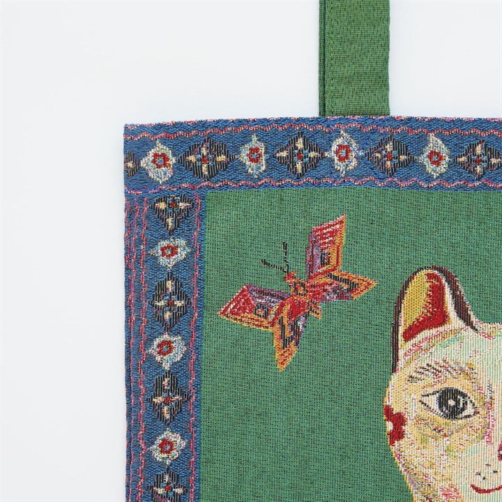 Nathalie Lete Rectangle tote bag lucky cat