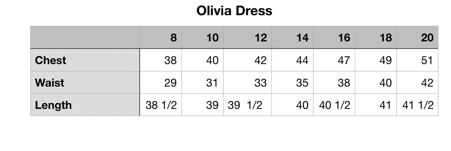 Custom Made Olivia Dress