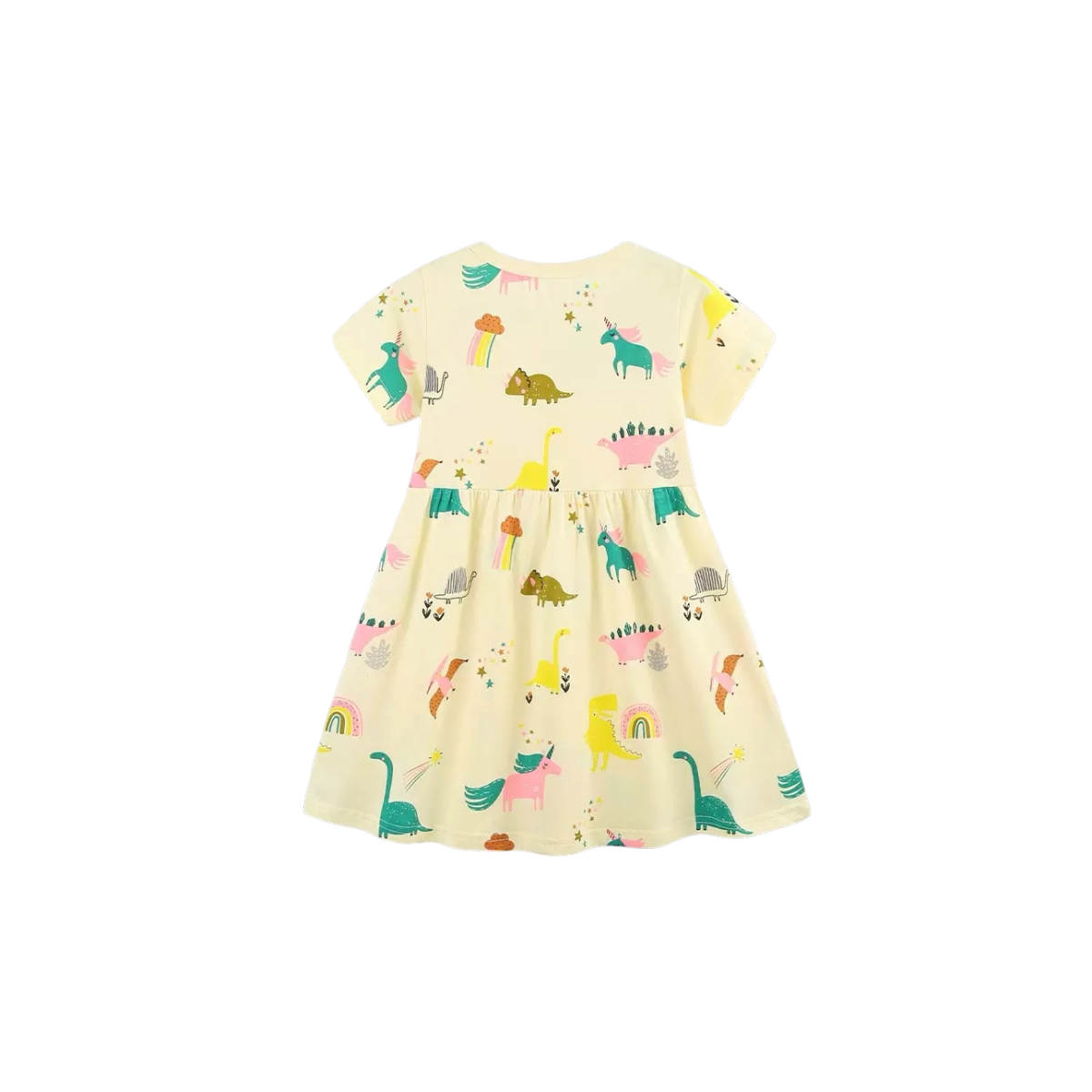 Rainbow Dino Dress (available 14th July)