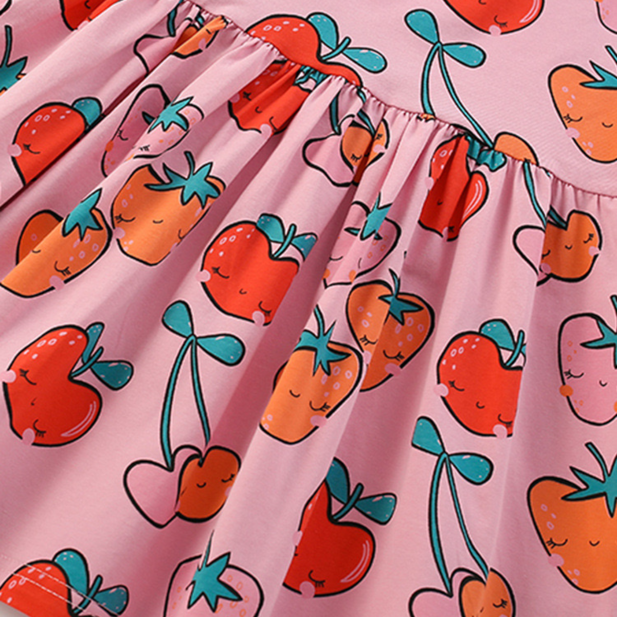 Kawaii Berries Pink Dress