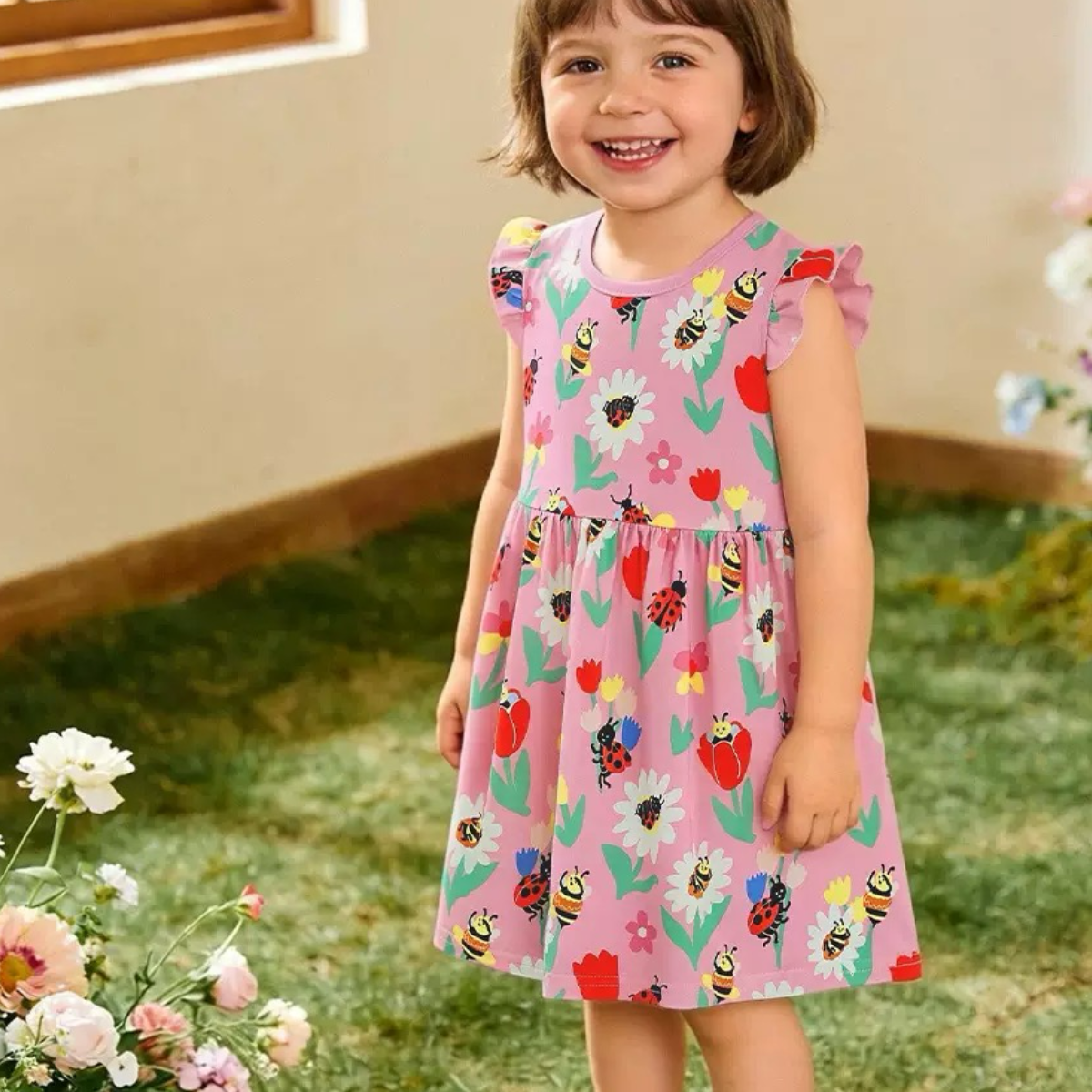 Busy Bee Flutter Dress
 (available 14th July)