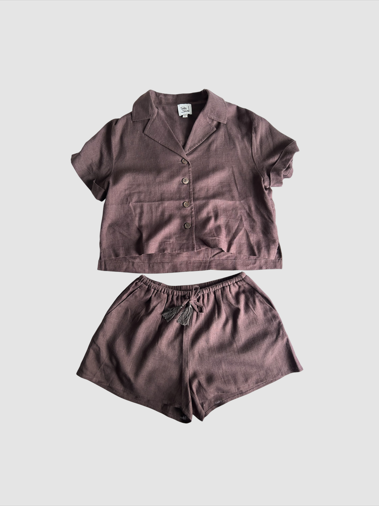 Marina Linen Short (Brown)