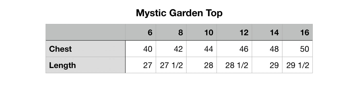 Mystic Garden Top - Bird black