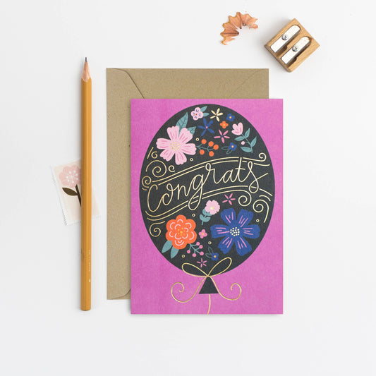 Congrats Balloon Card | Congratulations Card | Celebrate
