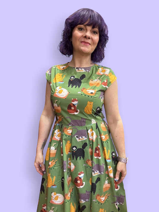 Beatrice Dress - Funny Cat