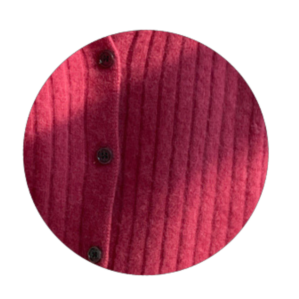 Round Neck Ribbed Cardigan