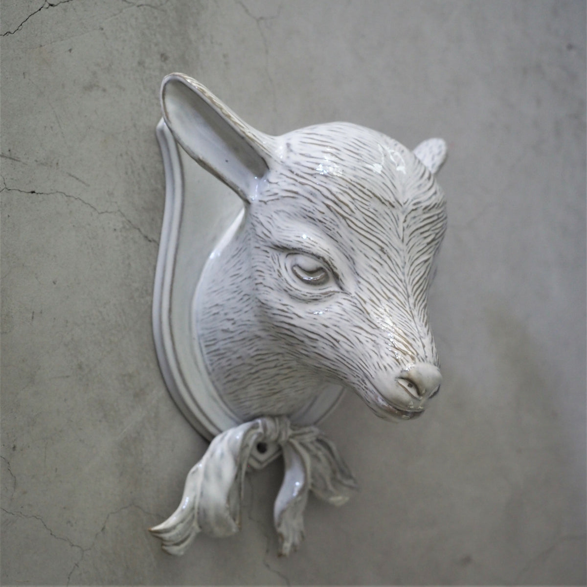 Ceramic Baby Goat Trophy