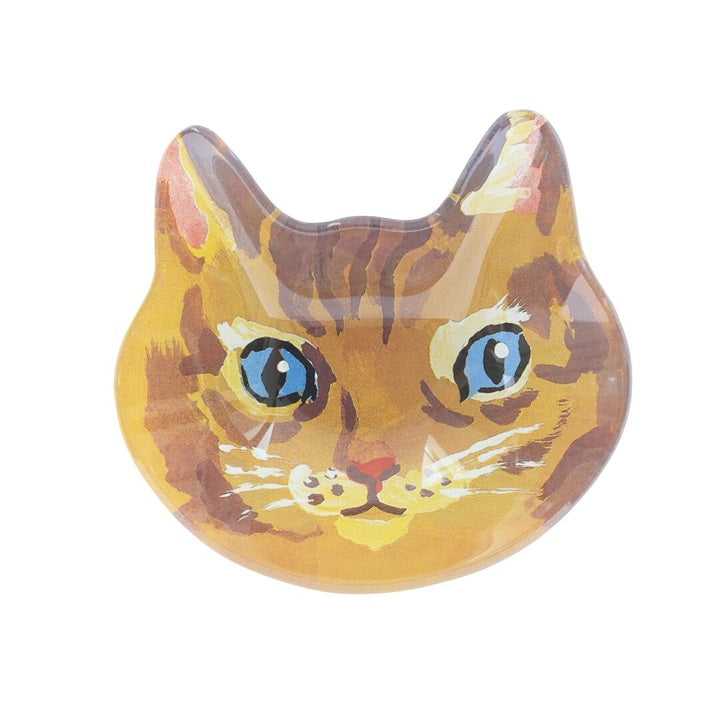 Nathalie Lete Cat face glass plate Maya Pre-order – shipping on March 18th March