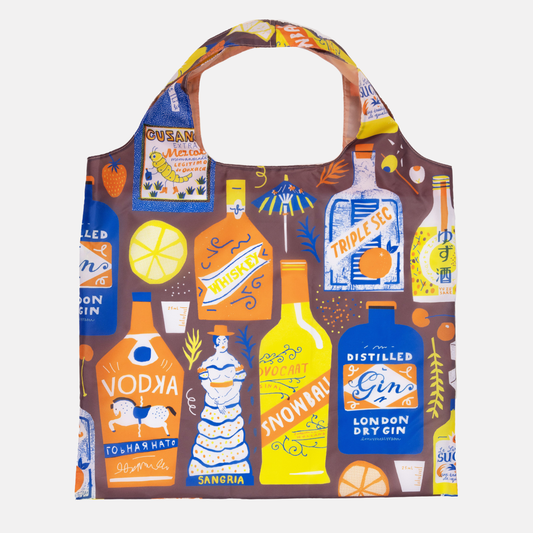 Cocktails Art Sack® by The Printed Peanut - Reusable Tote