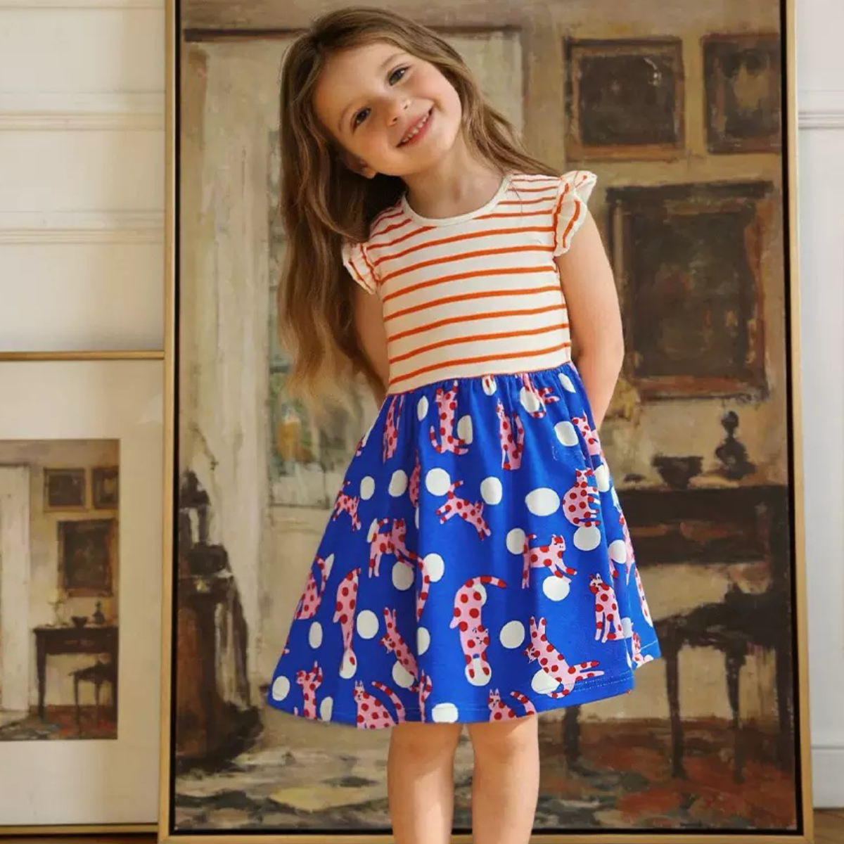 Spot the Giraffe Dress (available 14th July)
