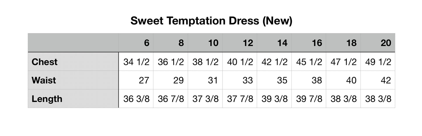 Custom Made Sweet Temptation Dress