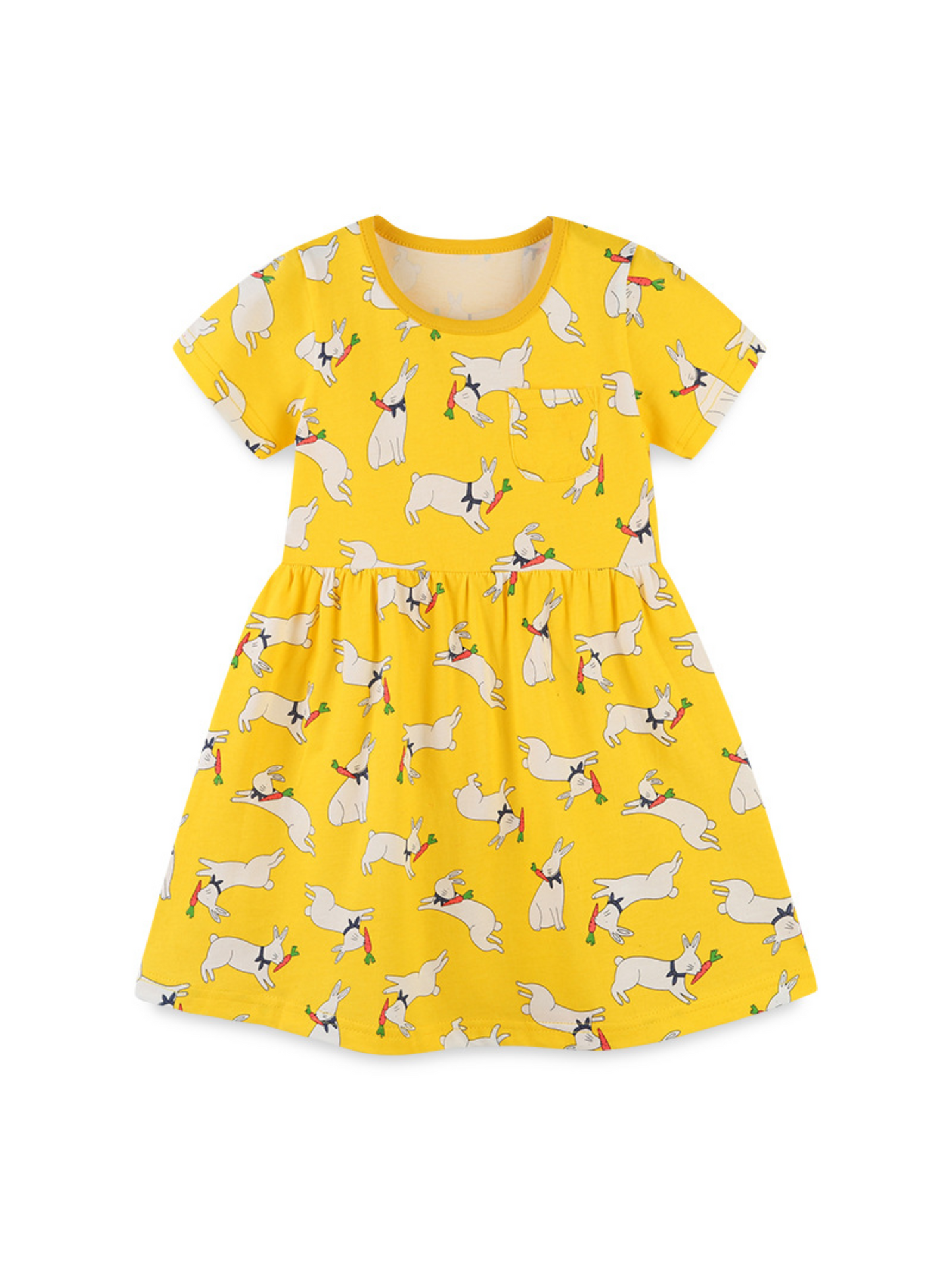 Bunny Yellow Pocket Dress