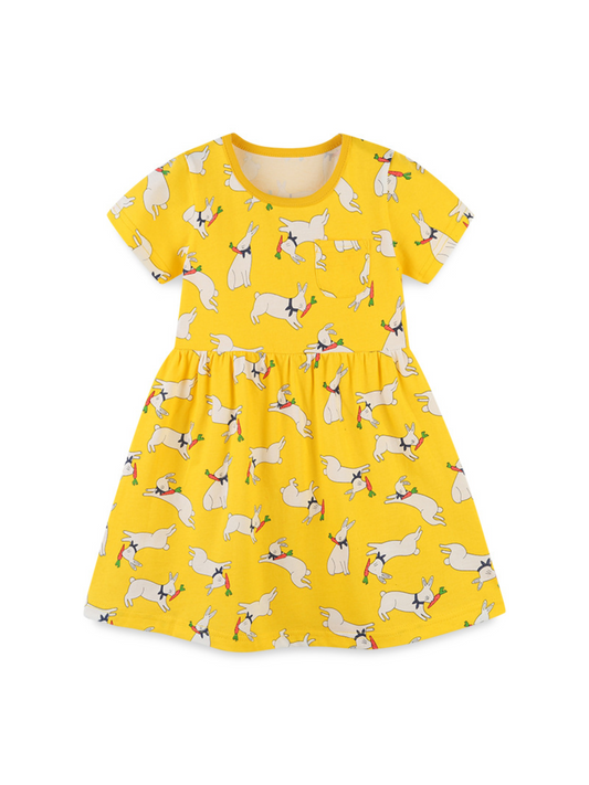 Bunny Yellow Pocket Dress